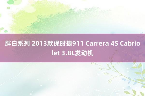 胖白系列 2013款保时捷911 Carrera 4S Cabriolet 3.8L发动机