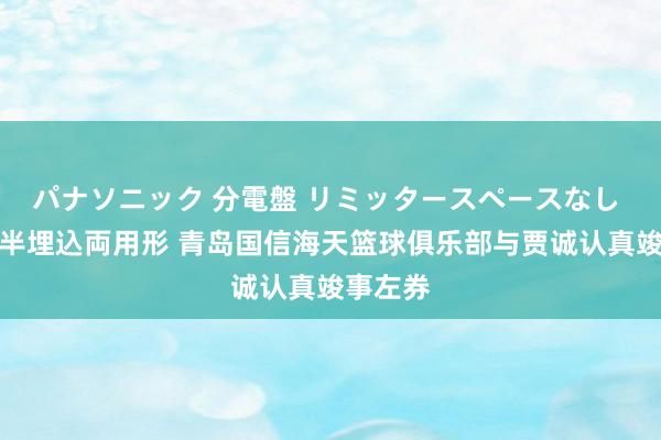 パナソニック 分電盤 リミッタースペースなし 露出・半埋込両用形 青岛国信海天篮球俱乐部与贾诚认真竣事左券